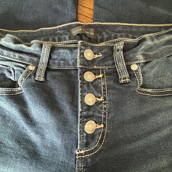 Silver Jeans Co suki bootcut button fly W30 L31 medium wash GUC - Picture 6 of 10